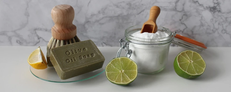 savon huile d'olive et bicarbonate de soude pour lessive