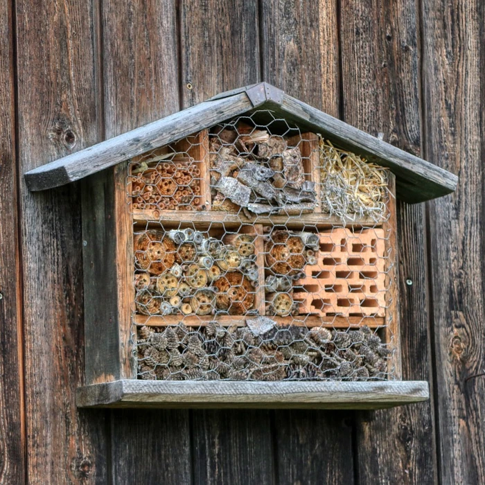 hotel à insectes et pollinisateurs