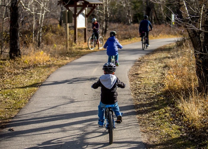 balade vélo en forêt famille enfants