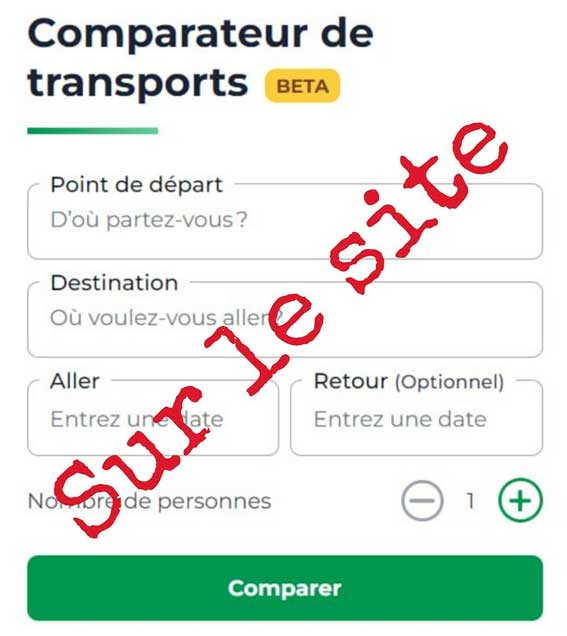 comparateur transport greengo