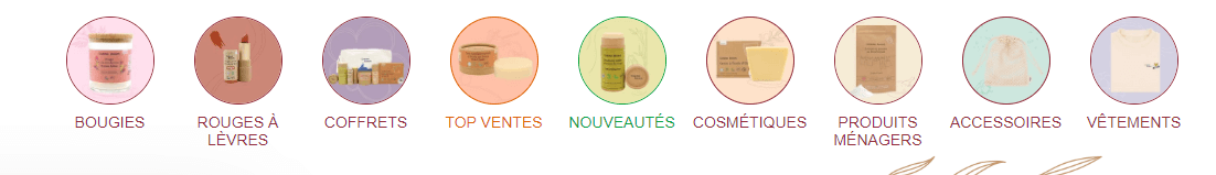 Categories produits Comme Avant