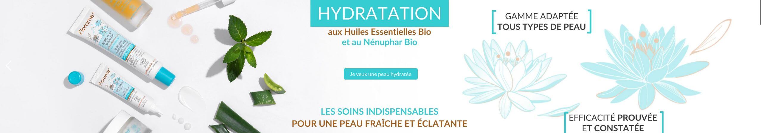 Gamme cosmétique Florame hydratation